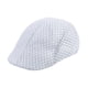 thumbnail image 2 of Gorra plana de malla para hombre, deportiva, informal, para pintor, para jardinería, viajes y senderismo. Blanco, 2 of 9