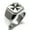 Silver, variant on Stainless Steel Maltese Cross Engraved Square Flat Top Biker Style Polished Signet Ring