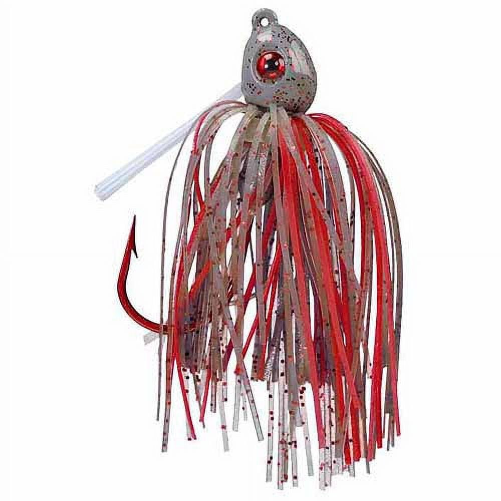 (3 pack) Strike King Bleeding Bitsy Bug Jig 1/4oz Bleeding Smoke Bass Jig
