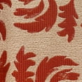 thumbnail image 3 of Plutus Claret Leaflet Orange Paisley Luxury Outdoor/Indoor Throw Pillow Double sided 20" x 20", 3 of 3
