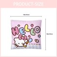thumbnail image 3 of Pink Throw Pillow, 18""x18"" Throw Pillow Covers, Pink Cat Throw Pillow, Double Sided Pattern Throw Pillow Covers, 3 of 6