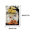 thumbnail image 3 of Deeceymbur Halloween Theme Linen Garden Flag Double Sided Welcome Flag for A Seaso L Door Multicolor, 3 of 9