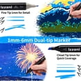 thumbnail image 3 of Set de marcadores Izzoni de 80 colores con doble punta para arte con alcohol, 3 of 7