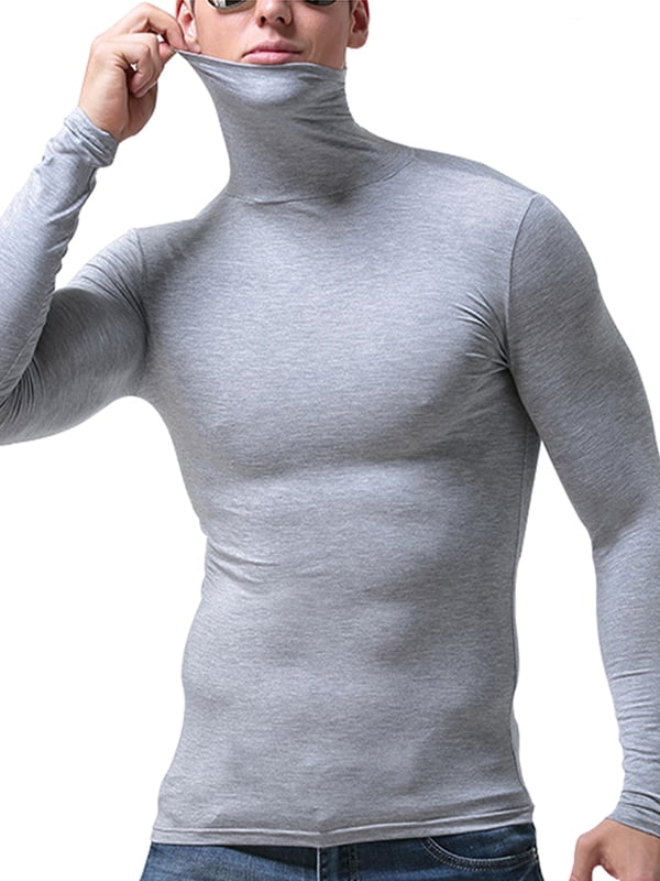 Jotebriyo Men Turtleneck Long Sleeve 