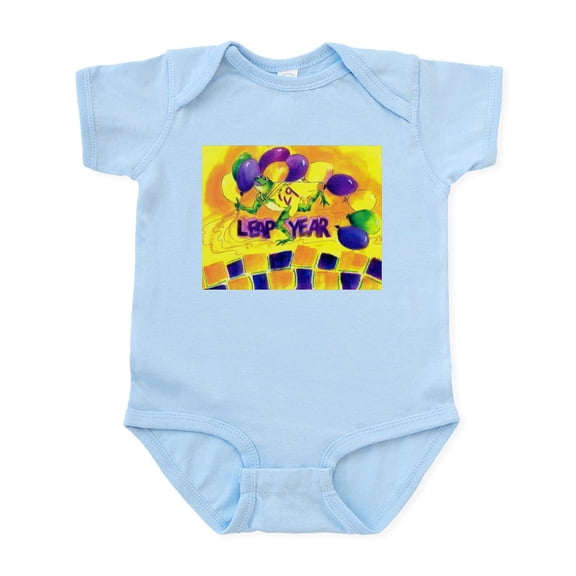 CafePress - Leap Year Balloons Body Suit - Baby Light Bodysuit, Size Newborn - 24 Months