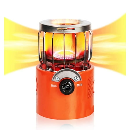 2 in 1Portable Propane Heater & Stove Outdoor Mini Camping Gas Stove Camp Tent Hunting Blind Heater Butane Heaters For Backpacking Hiking Hunting