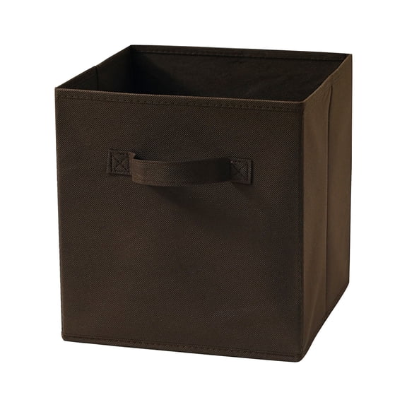 EclipseJewels Square Foldable Storage Bins Set, 10.6 Inch Fabric Closet Organizer Bins without Lid, Collapsible Storage Boxes for Clothing, Toys, Home Organization & Seasonal Storage,Coffee
