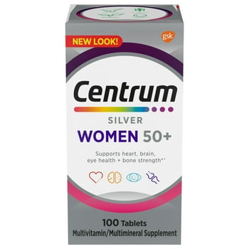 Centrum Silver Women 50 Plus Multi Supplement s, 100 Count