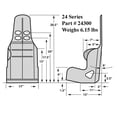 thumbnail image 5 of Kirkey Junior 24 Series 8 Degree Layback Alum Racing Seat-10 In. Wide, 5 of 10