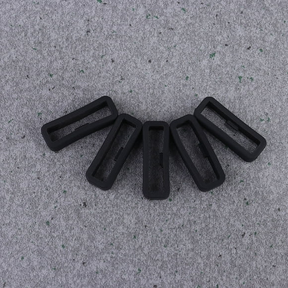 COMPUKAS 5Ud Soporte Para Bandas De Anillo De Silicona Negro Fácil Instalación Y Reemplazo