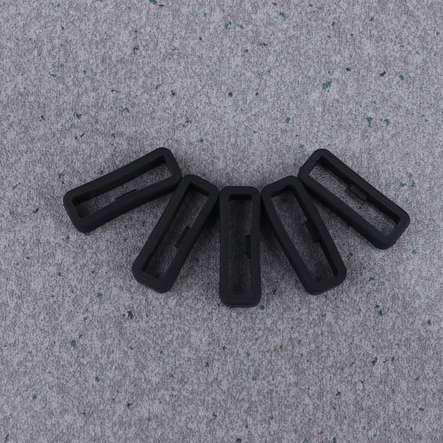 COMPUKAS 5Ud Soporte Para Bandas De Anillo De Silicona Negro Fácil Instalación Y Reemplazo
