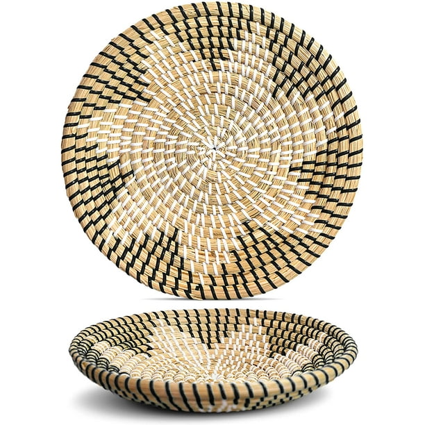Cpdd Handmade Wall Basket Decor Hanging Wall Basket Basket Wall Decor Woven Basket Wall Decor Wall Basket Storage Wall Mount Basket Wall Hangin