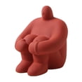 thumbnail image 2 of Estatua de nórdica, arte de cerámica, de je abstracto, escultura para pequeña sala, decoración de escritorio, colección, rojo Macarena Estatua de arte abstracto, 2 of 8