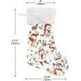 thumbnail image 6 of SKYSONIC Christmas Stocking Personalized Christmas Snowman Large Candy Stocking Hanging Gift Xmas Stockings Decoration 2 PCS for Family Holiday Party Ornaments Decor Fireplace, 6 of 7