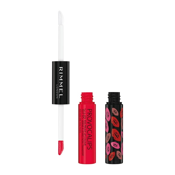 Lápiz labial Rimmel London Provocalips, 16 horas, a prueba de besos, 4 ml, #500
