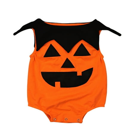 

EFGYYF Baby Boy Onesies Baby Sleeveless Bodysuit Cute Baby Toddler Sleeveless Pumpkin ComFortable Crawl Suit New Born Clothes Baby Boy Orange 3-6 Months