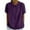 Purple B, variant on Zpanxa Plus Size Linen Mix Shirt for Women, Short Sleeve Lapel Collar Blouse, Loose Fit Solid Color