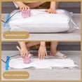 thumbnail image 3 of Thick Vacuum Compression Bag, Transparent Vacuum Bag Storage Bag, Hand Pump, 3 of 8