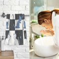 thumbnail image 7 of Yayeee 2 Pack Hand Towels for Bathroom 100% Cotton 16" x 28" Soft Absorbent Kitchen Towel, Blue Cat Stars, 7 of 7