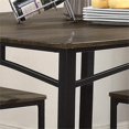 thumbnail image 5 of Furniture of America Erma 5-Piece Wood Counter Dining Set in Antique Brown, 5 of 6