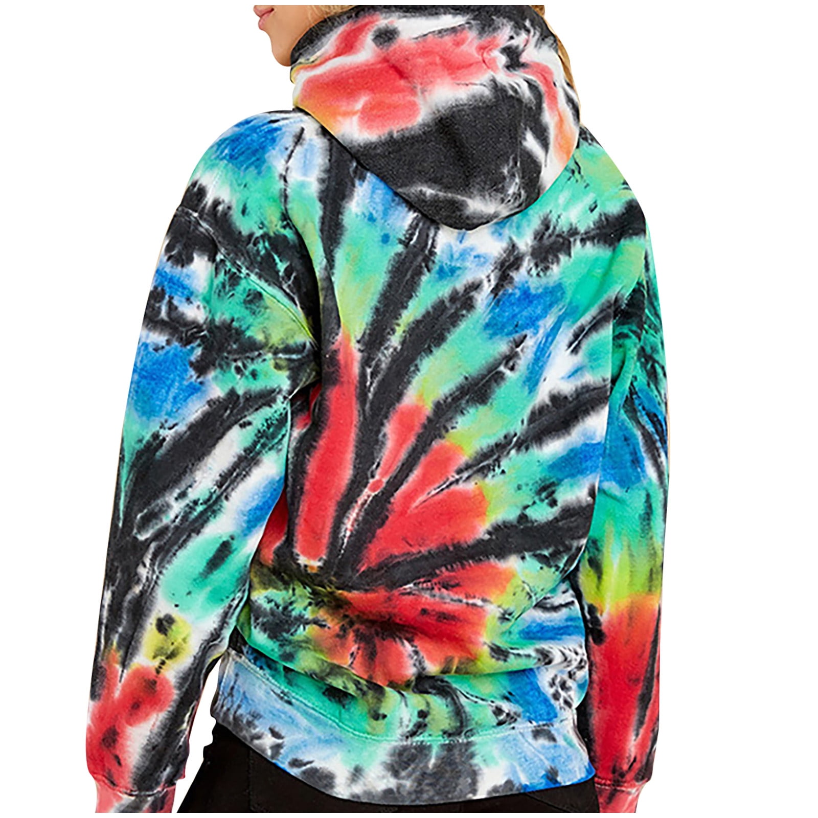 Dadaria Graphic Hoodies for Women and Men Trendy Top Drawstring Tie Dyed  Hoodie Home Long Sleeve Sweater XXXXL 4X-Large,Female - Walmart.com