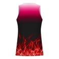 thumbnail image 4 of Penkiiy Unisex Stylish 3D Flame Printed Tank Tops Sleeveless Graphic Tops Tees for Men and Women 2XL Red, 4 of 4