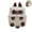 Off-White, Beige, Brown, variant on Cute 3D Cat Backpack, Flap Design Casual Daypack, Large Capacity Lightweight Nylon Backpack with Cat Paw Decor, Fashion Laptop Backpack for Back to School, Daily Travel & Commute