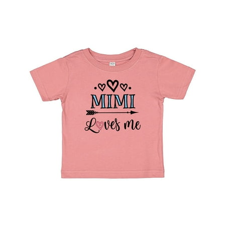 

Inktastic Mimi Grandma Loves Me Gift Baby Girl T-Shirt