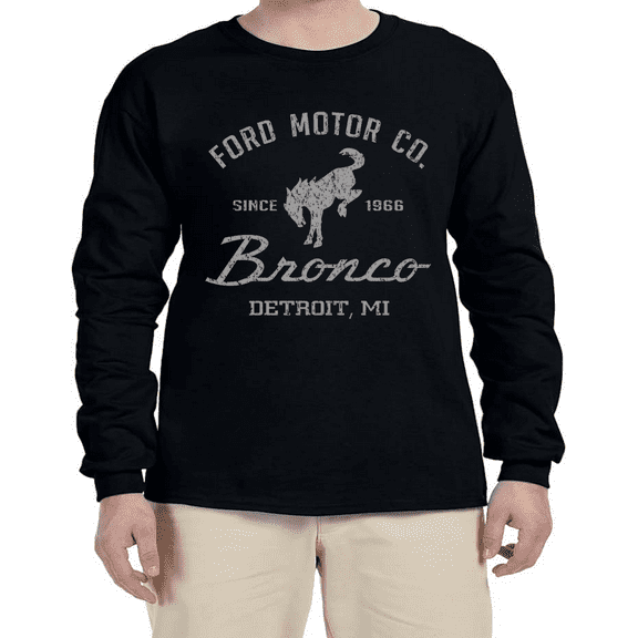 Ford Bronco Accessories T-shirt Mens Graphic Tees Long Sleeve Tee Shirt