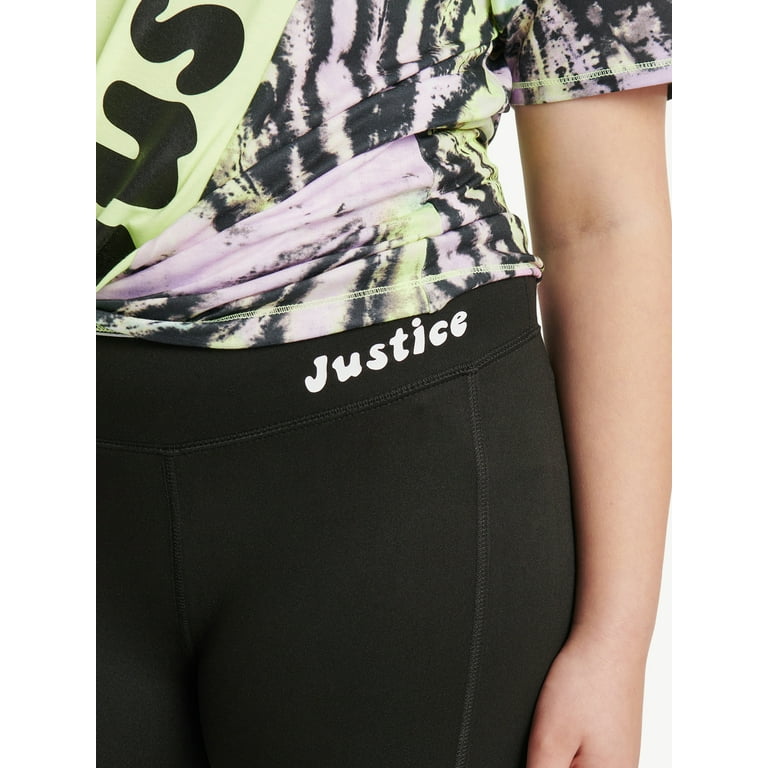 Justice Girls Long Sleeve Tee and Ribbed Flare Legging, 2-Piece