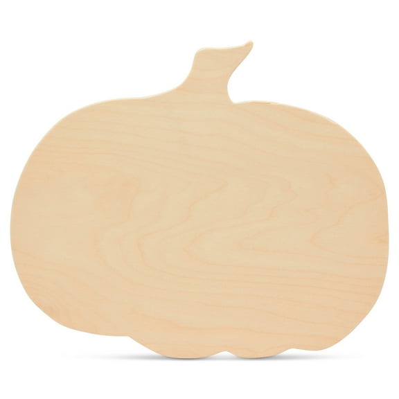Large Wooden Pumpkin Cutouts 13-1/2 x 16-3/4-inch, 1/8 inch Thick, Pack of 2 Wooden Pumpkins for Crafts & Thanksgiving, by Woodpeckers