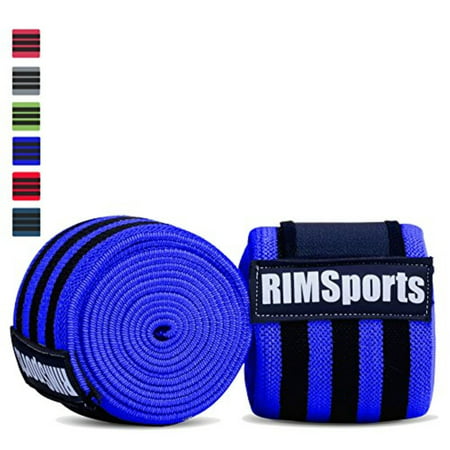 Knee Wraps For Powerlifting, Gym, Crossfit & Crossfit Equipment - Premium Powerlifting Knee Wraps - Best Knee Wraps For Squats - Ideal Knee Straps Weightlifting & Knee Straps For Squats -