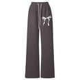 thumbnail image 4 of Soepste Girls Size 8 Pants Girls Wide Leg Sweatpants Girl'S Bowknot Baggy Sweatpants Lightweight Straight Leg Athletic Pants With Pockets, 4 of 4