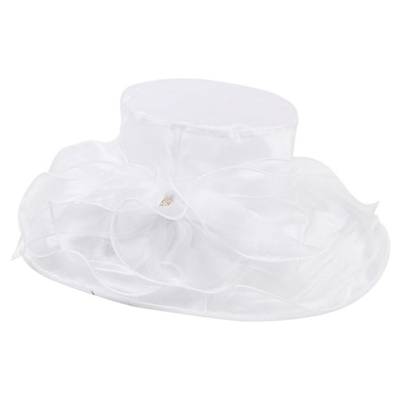 Hats for Women Church Fascinator Wedding Tea Hats for Flower Wide Brim Sunshine Hats