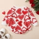 thumbnail image 2 of Gibobby Mameluco para niña Infant Girls Valentine's Day Manga larga Corazones Impreso Pullover Recién nacido Sudadera Body(Rojo, 3-6 Meses), 2 of 5