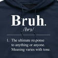 thumbnail image 2 of Instant Message - Bruh Definition  - Men's Pullover Hooded Fleece Sweatshirt, 2 of 5