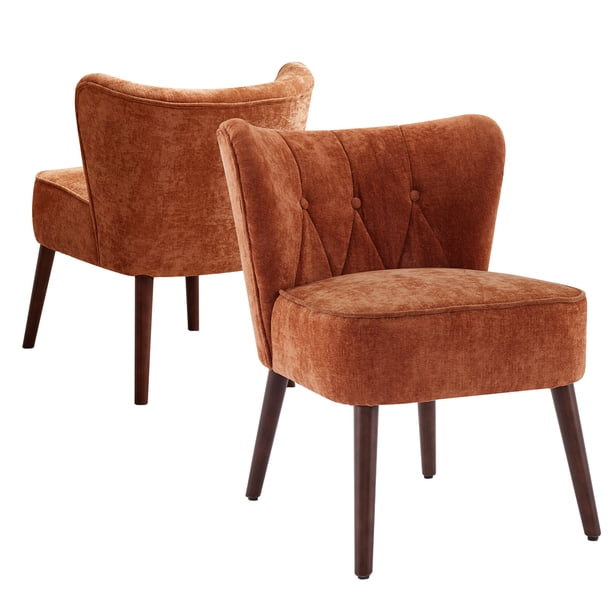 Yeshouse Elegante sillón moderno de mediados de siglo con respaldo alto capitoné, cómodo sillón de lectura para sala de estar, dormitorio, vestidor y oficina en casa