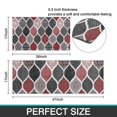 thumbnail image 7 of Red and Black Ethnic Geometric Pattern Kitchen Rugs Sets Of 2,Anti Fatigue Kitchen Mat Rugs Non Slip Washable,Decorative Kitchen Floor Mats for Kitchen,Sink,Laundry,17"x30"+17"x47", 7 of 7