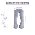 thumbnail image 6 of TANGKA Pregnancy Pillows,U Shaped Cooling Full Body Pillow with Removable Cover, 57 Inch Body Pillow for Pregnant Women,XL, 6 of 13