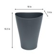 thumbnail image 3 of Rubbermaid Spa Works Vanity Wastebasket - Plastic - 2.25 gal, Gunmetal Blue, 3 of 5