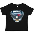 thumbnail image 3 of Inktastic America with Eagle Shield and Banner Boys or Girls Toddler T-Shirt, 3 of 5