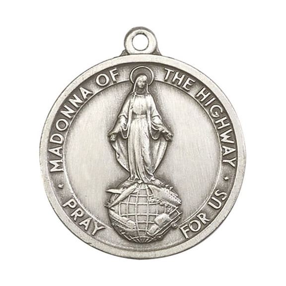 Antique Silver O/L of the Highway Keychain