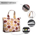thumbnail image 2 of Travel Tote Bag with Colorful Donut Dessert Prints Large Capacity Weekender Bag Featuring Kawaii Doughnut Cy Designs, Lightweight Multipurpose for Donut Lovers, 2 of 5