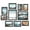 Ink Black, variant on Picture Frames, Collage Picture Frames Set of 10, Two 8x10, Four 5x7, Four 4x6, Photo Frame for Wall Gallery Decor, Table Display, Glass, Rustic Brown URPF010X01