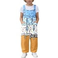thumbnail image 2 of Toddler Kids Girls Boys Ice Cream Rompers Casual Loose Fit Romper With Pockets Ice Print Long Pants Playwear Jumpsuit Cute Outfits 5-6 Years, 2 of 6