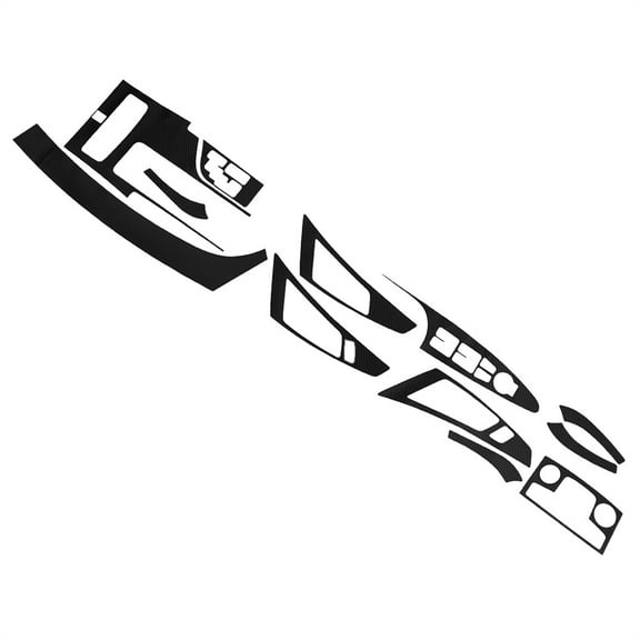 Yassdwbn 3D Carbon Fiber Look Interior Accessories Kit Cover For Hyundai SONATA 2011-2014