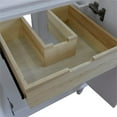 thumbnail image 4 of 25 in. Single Wooden Vanity  White with White Carrara Oval Sink, 4 of 12