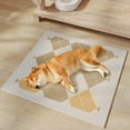 thumbnail image 2 of Tapis Rafraîchissant pour Animaux de Compagnie compatible Chiens et Chats, Taille 18x18 Pouces, Réutilisable et Lavable, Fond Antidérapant (Œuf, 18 Pieds'x18 Pieds') _Gift Of g, 2 of 5