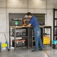 thumbnail image 2 of YODOLLA 60’’ Heavy Duty Workbench with Garage Storage System, 2000LBS Capacity Tool Organizer with Hooks & Charging Station, 2 of 10