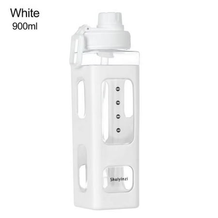 

YEYNGQC Sippy Cup Poratable Drinkware 700ml 500ml Kawaii Water Bottle With Straw 3D Cute Sticker Bpa Free Plastic Square